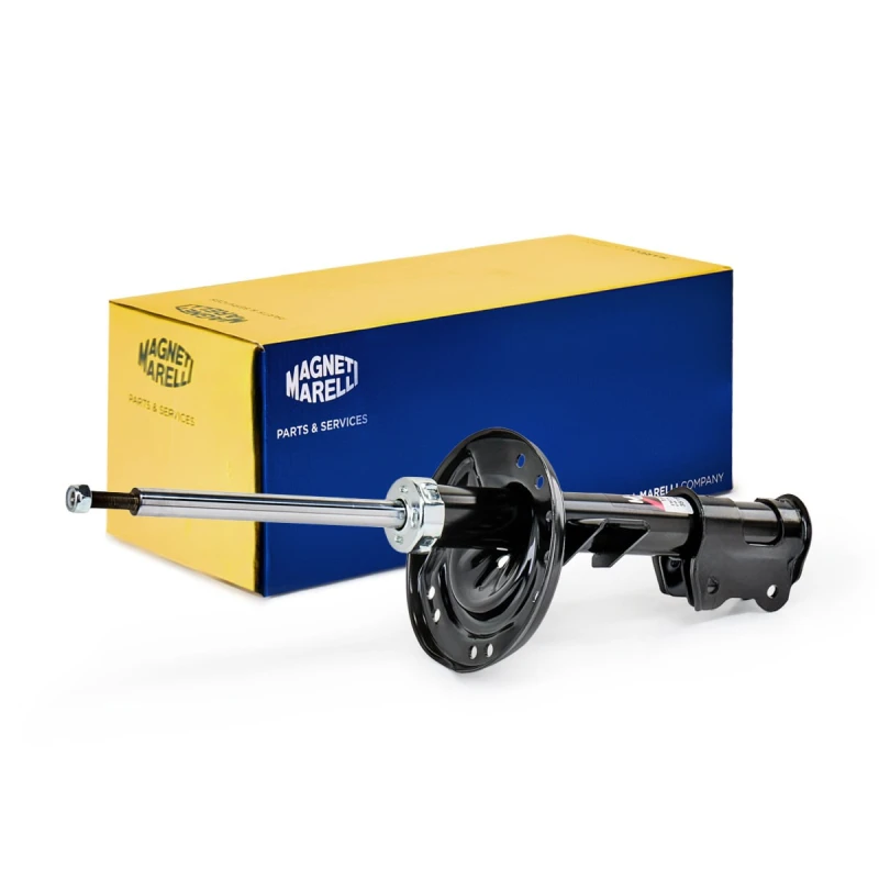 Image of MAGNETI MARELLI 351953070200 Shock absorber Front Axle Left, Gas Pressure, Twin-Tube, Suspension Strut, Top pin Shock Absorber (854)