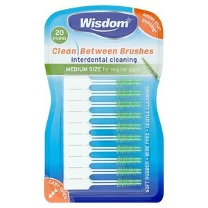 image of Wisdom Clean Between Medium Interdental Brushes 20Pcs