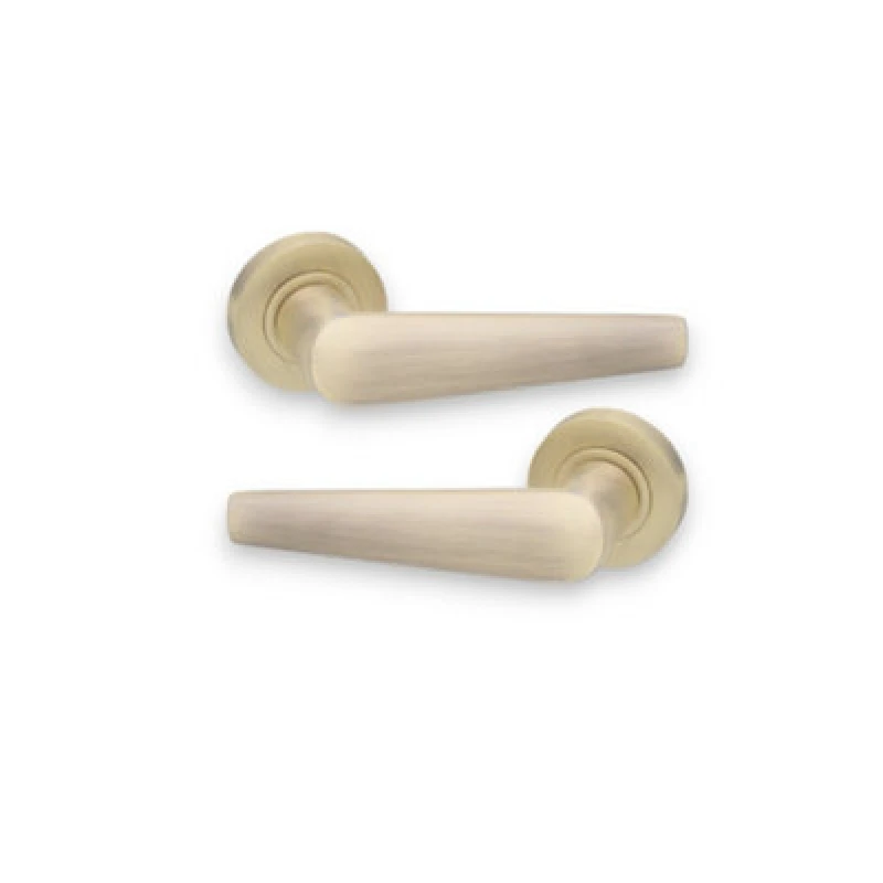 Image of Spira Brass Aero Lever On Rose Matt Antique
