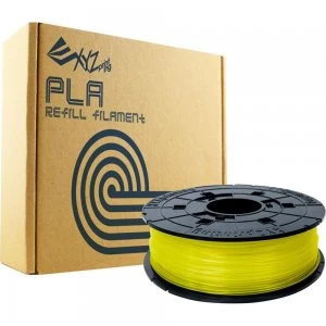 image of XYZ PLA Filament 1 75 Clear Yel Refill