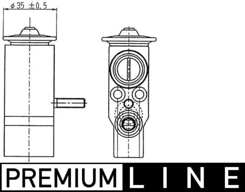 Image of AC expansion valve MAHLE AVE 89 000P