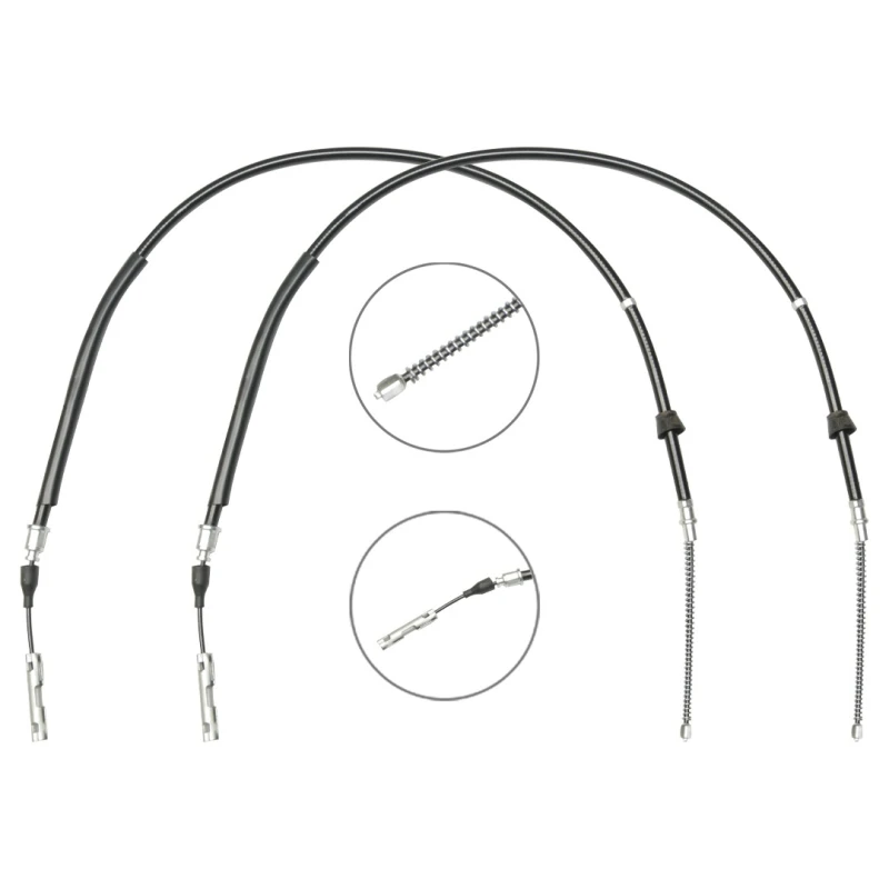 Image of RIDEX 124C1169 Brake Cable Right, 1075/814mm Cable,parking brake (124)