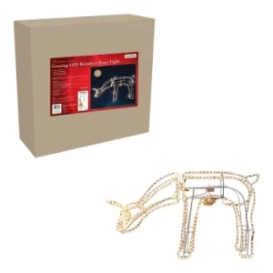 image of The Christmas Workshop 10m 3D Moving Grazing Reindeer- Warm White