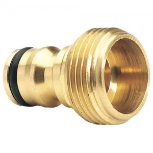 Image of Draper Expert Brass Hose Pipe Accessory Connector 3/4" / 19mm Pack of 1