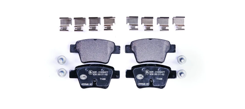 Image of HELLA Brake pad set HELLA 8DB 355 011-821
