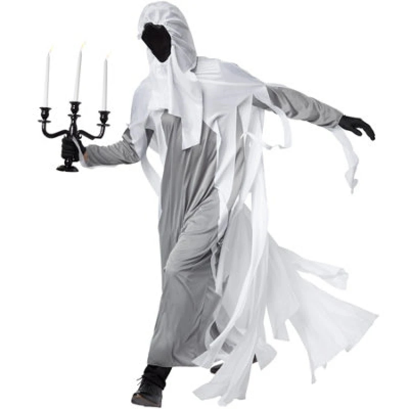 Image of Tectake Spooky Ghost Costume 302768 - Black/white S
