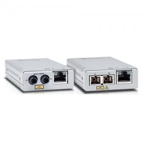 Image of Allied Telesis AT-MMC2000/LC-60 network media converter 1000 Mbps 850 nm Multi-mode Silver