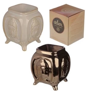 Image of Embossed Buddha Ceramic Oil Burner (1 Random Supplied)
