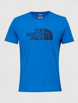 Image of The North Face Long Sleeve Easy T-Shirt - Bright Blue, Bright Blue, Size XL, Men