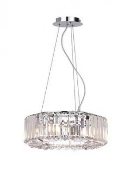 image of Marquis By Waterford Foyle 4-Light Bar Pendant Chrome Ceiling Light