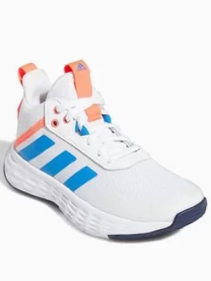 Image of adidas Kids Ownthegame 2.0, White/Blue/Red, Size 10