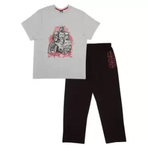 Image of Star Wars Womens/Ladies Dark Side Boyfriend Pyjama Set (S) (Black/Heather Grey)