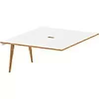 Image of dynamic Computer Desk Oslo OSXT14WHT White 1400 mm x 1600 mm x 730 mm