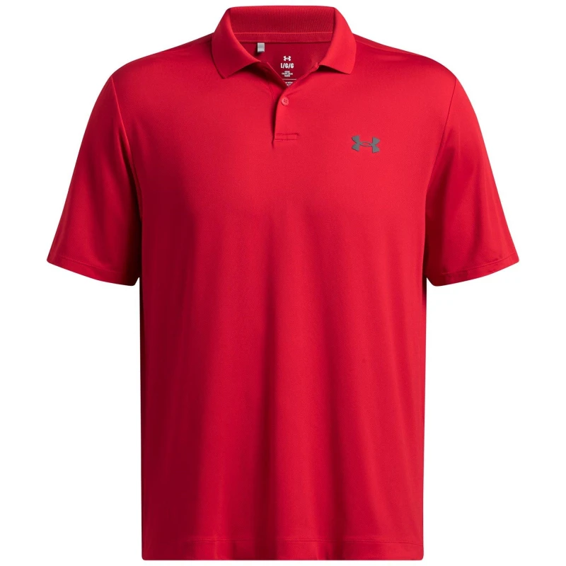 Image of Under Armour Armour Matchplay Polo Mens Short Sleeve Performance Polos S Red 36110564350