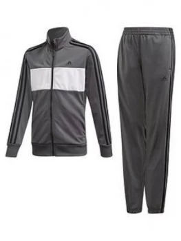 image of Adidas Boys Tiberio Tracksuit - Grey