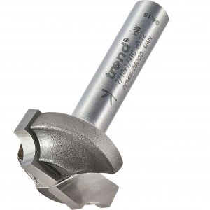 image of Trend Ovolo Rounding Over Router Cutter 19mm 11mm 1/4"