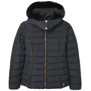 Image of Joules Womens Cassington Padded Coat Navy 14