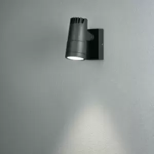 Image of Konstsmide Andria Outdoor Modern Wall Light 9W High Power LED Anthracite Adjustable Beam, IP54