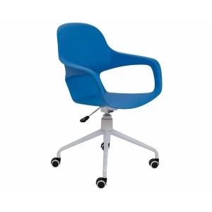 Image of TC Office Ariel 2 Retro Chair with Spider Base and Castors, Blue