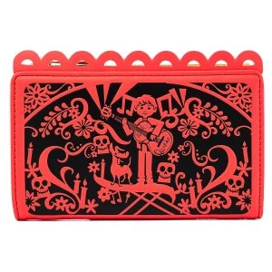 Image of Loungefly Pixar Coco Diecut Party Flags Wallet