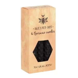 Image of Pack of 6 Black Beeswax Spell Candles