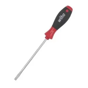 image of Wiha Standard Flat Head Screwdriver Sl-6.5mm Red & Black