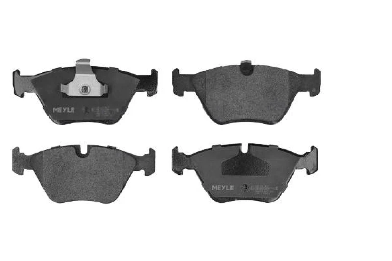 Image of MEYLE 025 219 9020 Brake pad set Front Axle, prepared for wear warning indicator, Original Quality, with anti-squeak plate Brake Pad Set,disc brake (