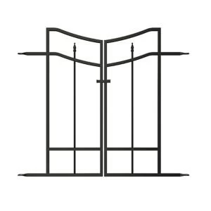 Image of Panacea Steel Arched finials Gate H0.82m W0.47 m