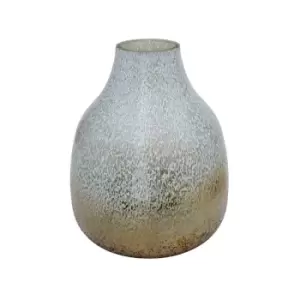 image of Ivyline Verre Round Gold Frosted Vase H25cm W20.5cm