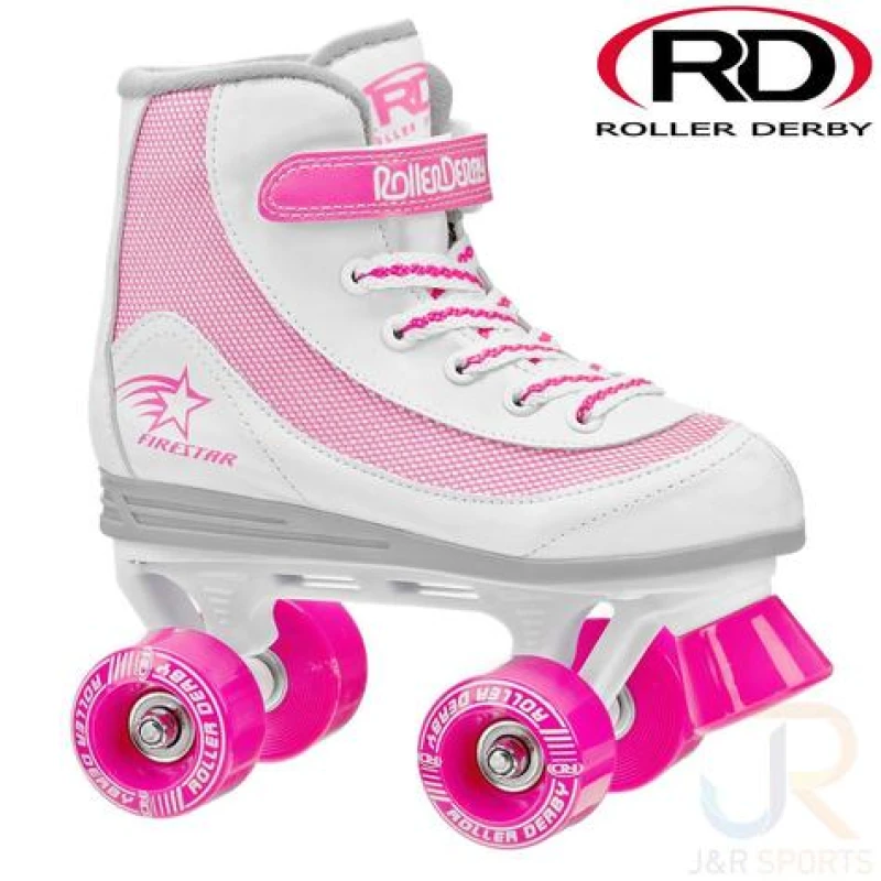 Image of Roller Derby FireStar V2 Roller Skates White Pink