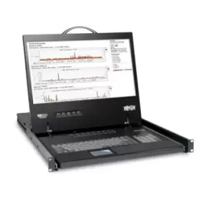 image of Tripp Lite NetController 8-Port 1U Rack-Mount Console KVM Switch with 19-in. LCD