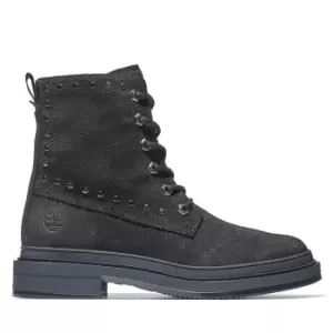 Image of Timberland Lisbon Lane 6" Boot For Her In Black Lizard Print Black, Size 7.5