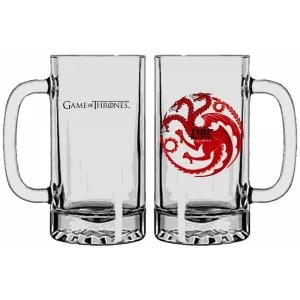 Game of Thrones Targaryen beer glass