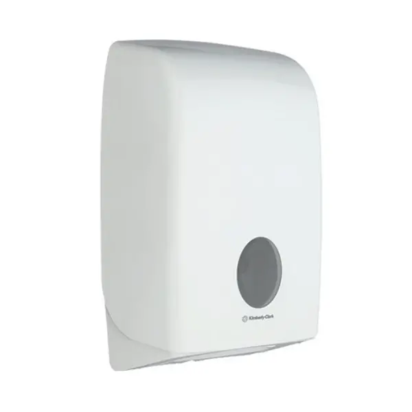 image of Aquarius Aquarius Folded Hand Towel Dispenser White 6945 6945