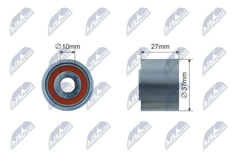 Image of NTY Deflection / guide pulley, V-ribbed belt NTY RNK-CT-064