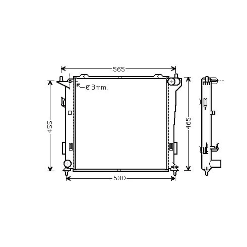 Image of Engine radiator DIEDERICHS DCM3698