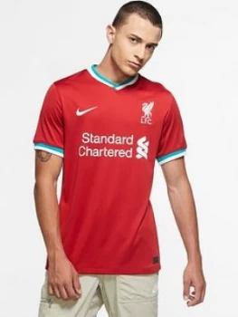 Image of Nike Liverpool Fc 20/21 Home Short Sleeved Shirt - Red