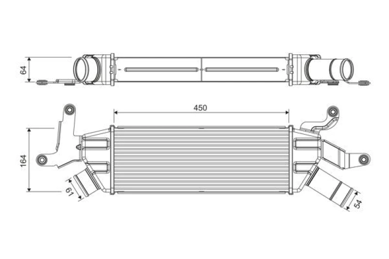 Image of Intercooler VALEO 818370