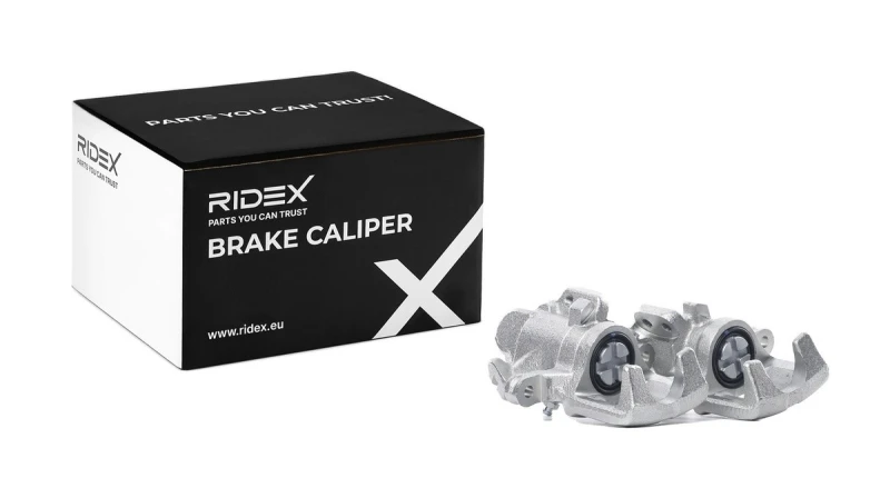 Image of RIDEX 78B1693 Brake caliper Rear Axle, without holder Cast Iron Brake Caliper (78)