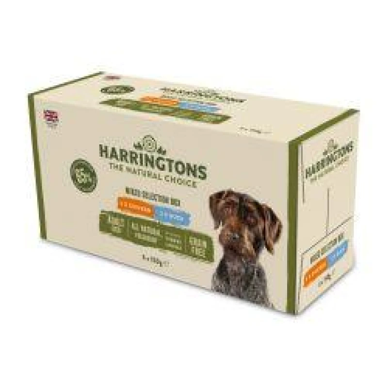 Image of Harringtons Grain Free Mixed Selection Box Dog Food, 6 x 150g