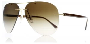 image of Ray-Ban RB8058 Sunglasses Brushed Gold 157/13 59mm