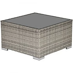 Image of Outsunny Rattan Coffee Table 867-069GY Grey