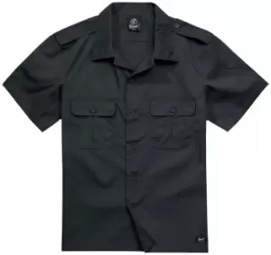 Image of Brandit Ripstop 1/2 Sleeve Short-sleeved Shirt black