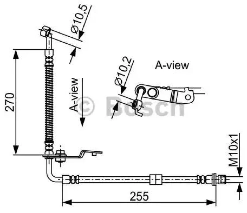 Image of Bosch 1 987 481 954 Brake Hose Brake Hose (83)