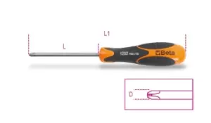 image of Beta Tools 1292INOX 3X60 INOX Stainless Steel Phillips Screwdriver PH0