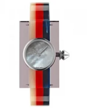 Image of Gucci Vintage Web White Mother of Pearl Dial Womens Watch YA143523 YA143523