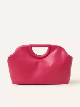 Accessorize Grab Handle Clutch, Pink, Women