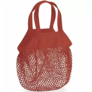 Image of Westford Mill Mini Organic Cotton Tote (One Size) (Rusty Orange) - Rusty Orange