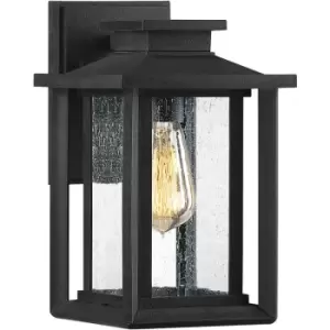 Image of Elstead Lighting - Elstead Quoizel Wakefield Outdoor Wall Lantern Earth Black, IP44