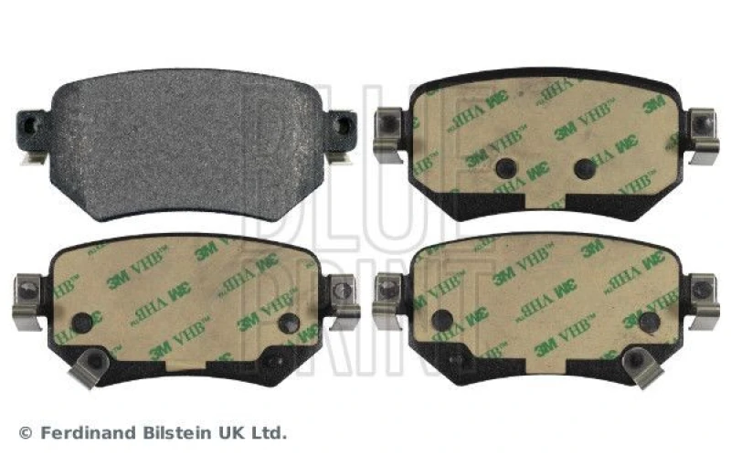 Image of Blue PRINT Brake pad set Blue PRINT ADM542112